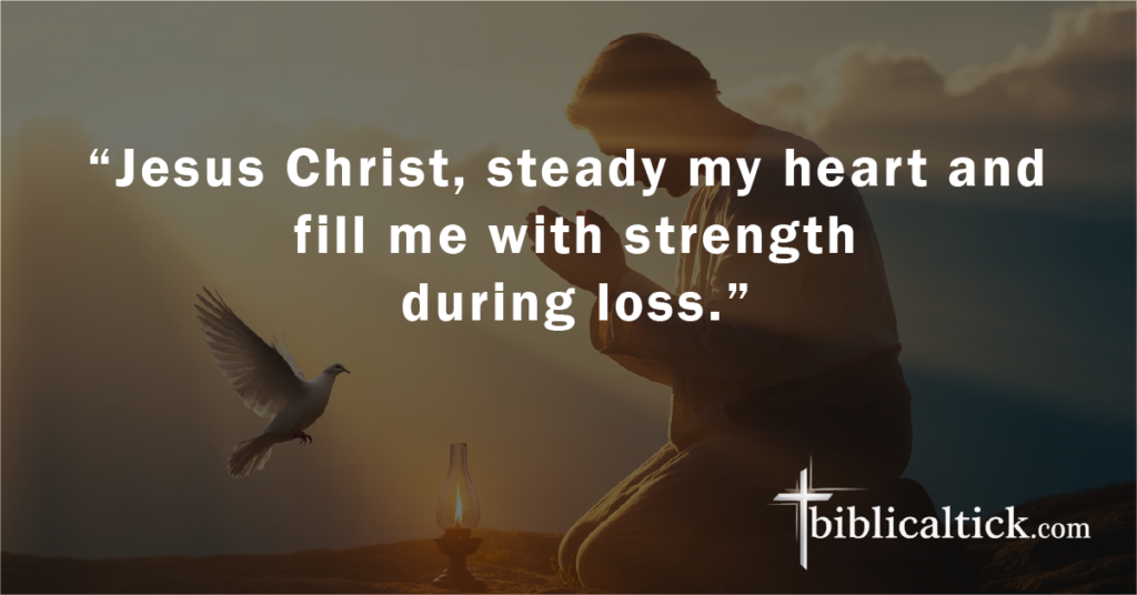 Prayer 14 for the 40th Day After Death
“Jesus Christ, steady my heart and fill me with strength during loss.”