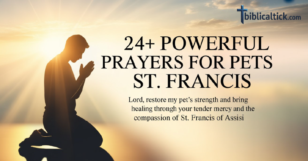24+ POWERFUL PRAYERS FOR PETS ST. FRANCIS