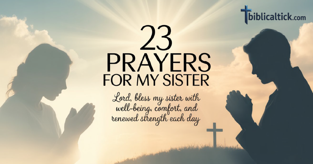 23 PRAYERS FOR MY SISTER