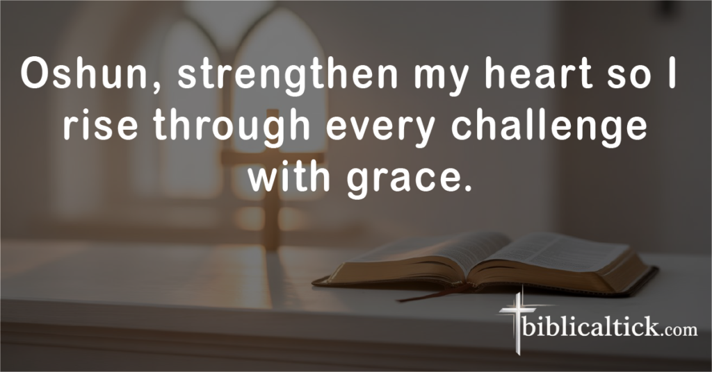 Prayer for Resilience

Oshun, strengthen my heart so I rise through every challenge with grace.