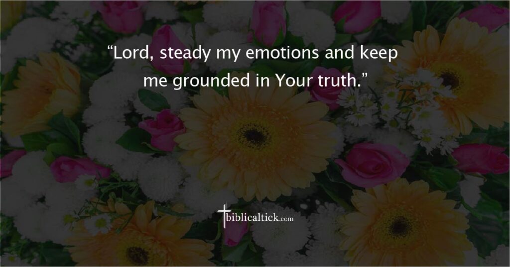 Prayer for Stability
“Lord, steady my emotions and keep me grounded in Your truth.”