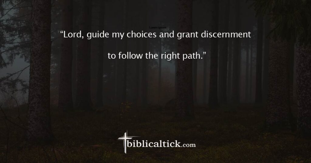 Prayer for Decision-Making
“Lord, guide my choices and grant discernment to follow the right path.”