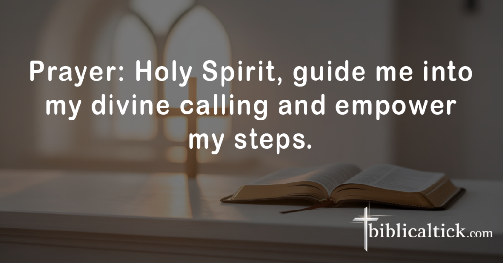 PRAYERS FOR ANOINTING OIL
Prayer: Holy Spirit, guide me into my divine calling and empower my steps.
