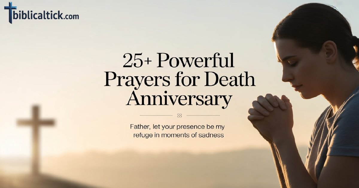 25+ Powerful Prayers For Death Anniversary - Biblical Tick