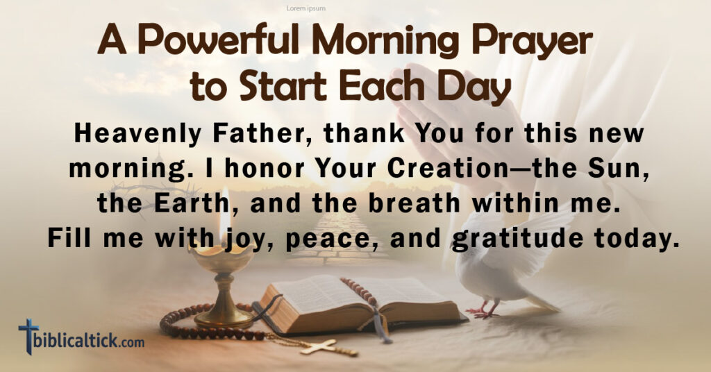 A Powerful Morning Prayer to Start Each Day