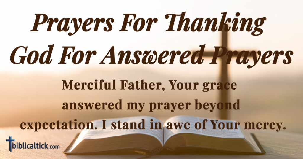 20 Powerful Prayers For Thanking God For Answered Prayers