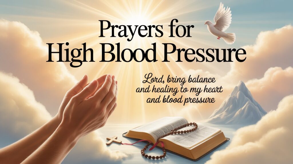 Prayers For High Blood Pressure
Lord, bring balance and healing to my heart and blood pressure.