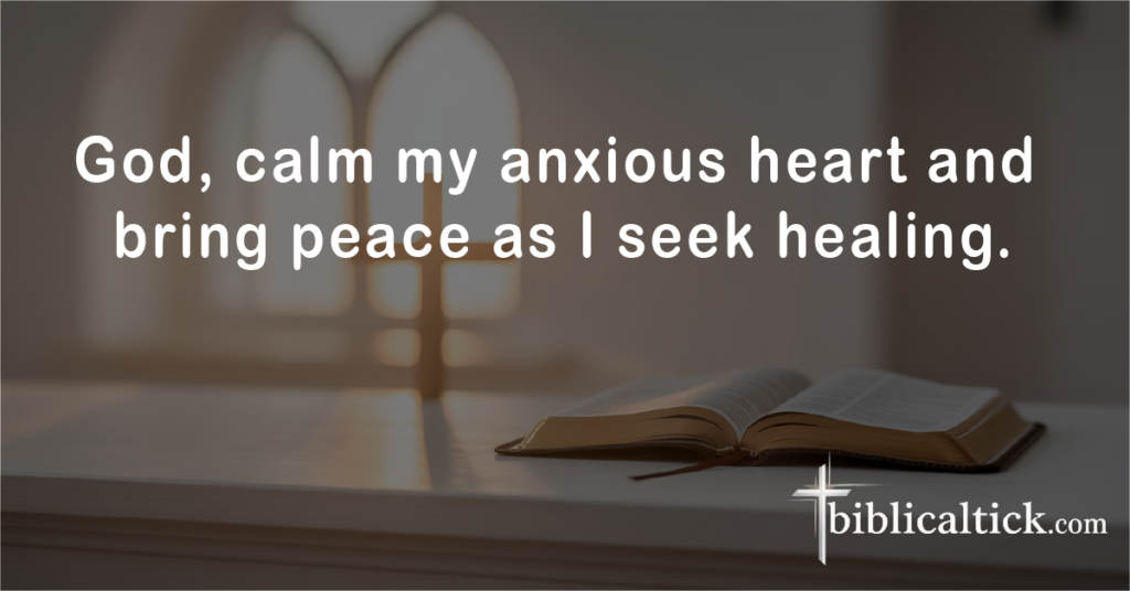 Prayers For Stomach Pain
God, calm my anxious heart and bring peace as I seek healing.