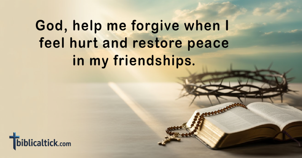 Prayers For Teenage Girl
God, help me forgive when I feel hurt and restore peace in my friendships.