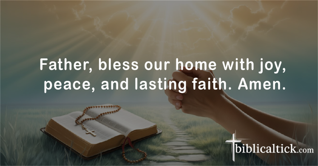 Prayers For 50th Wedding Anniversary
Father, bless our home with joy, peace, and lasting faith. Amen.