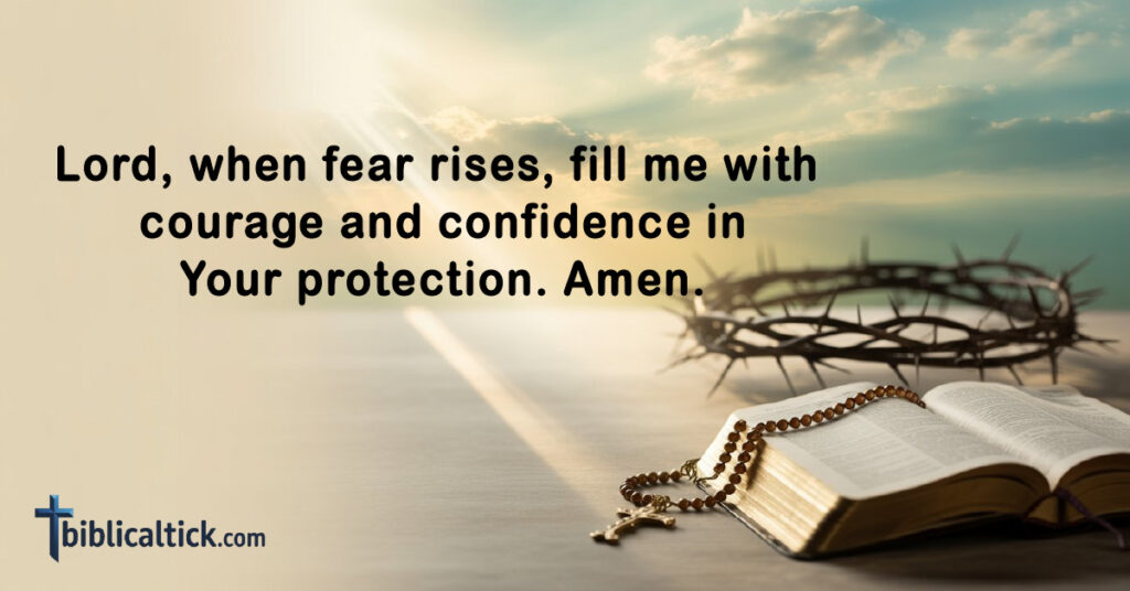 Prayers For Men
Lord, when fear rises, fill me with courage and confidence in Your protection. Amen.