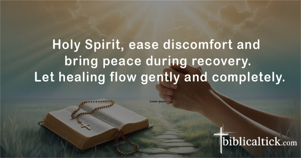 Prayers For Surgery For A Child
Holy Spirit, ease discomfort and bring peace during recovery. Let healing flow gently and completely.