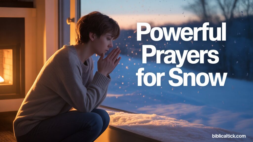 25+ Powerful Prayers For Snow