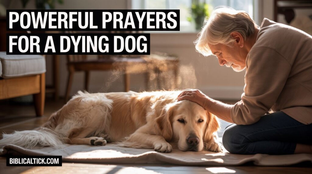 25+ Powerful Prayers For a Dying Dog