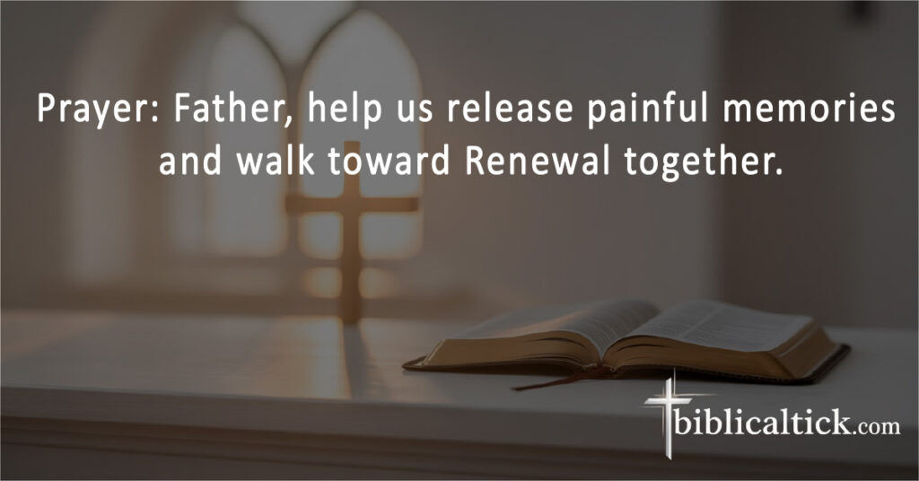 Prayer: Father, help us release painful memories and walk toward Renewal together.