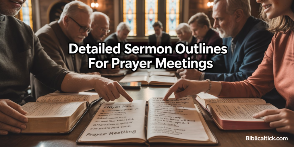 10+ Detailed Sermon Outlines for Prayer Meetings