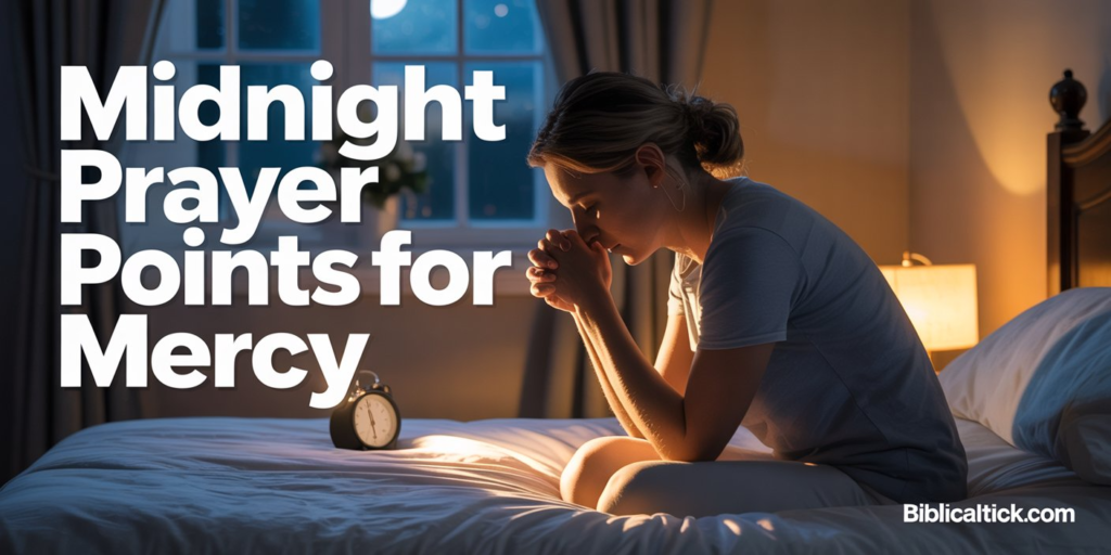 100+ Powerful Midnight Prayer Points for Mercy