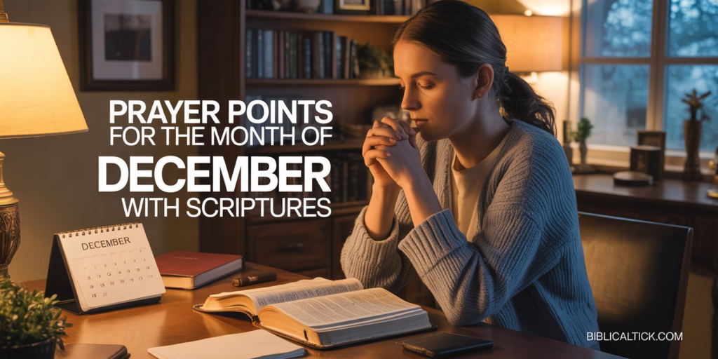 40+ Powerful Prayer Points for the Month of December with Scriptures
