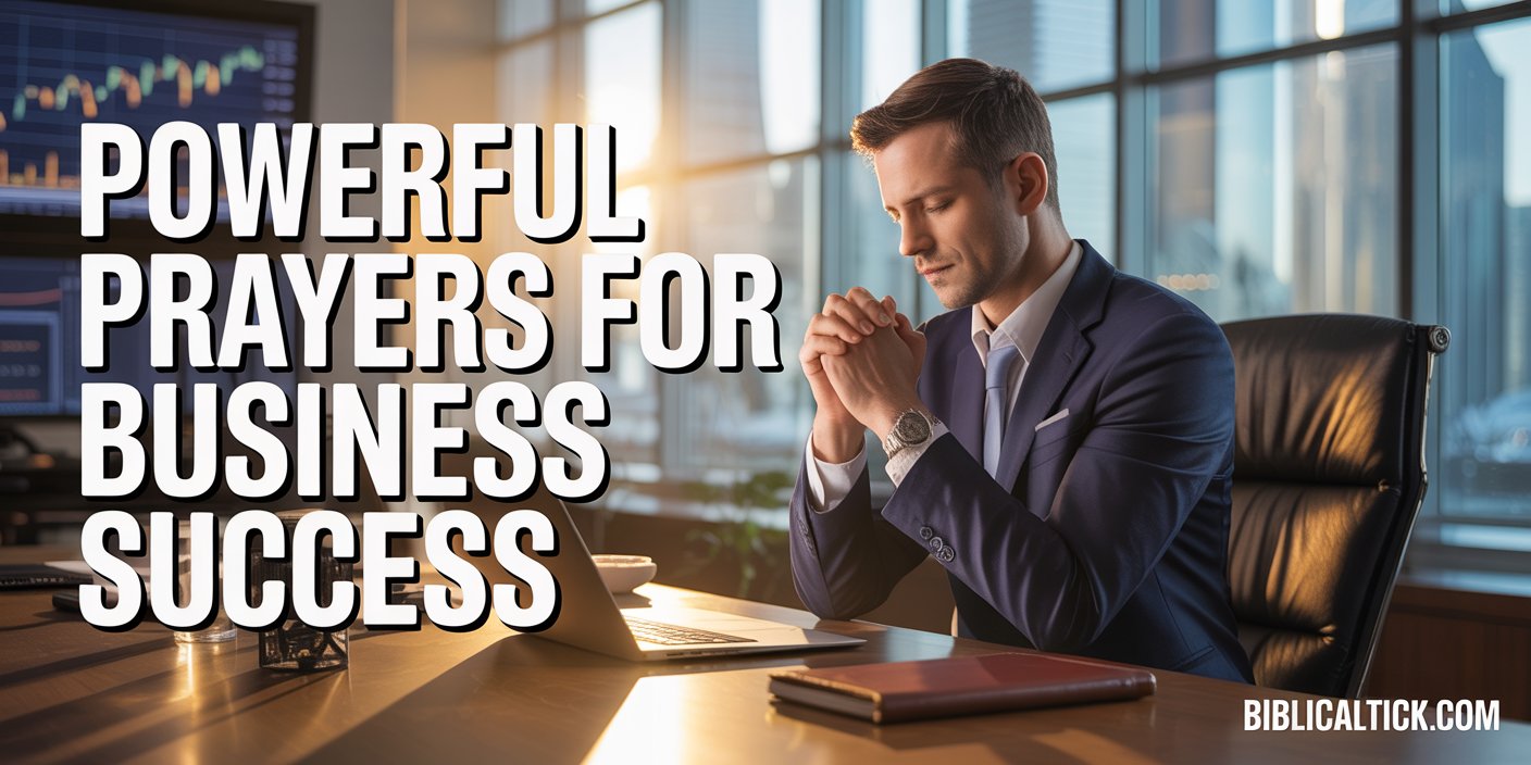 25+ Powerful Prayers For Business Success - Biblical Tick