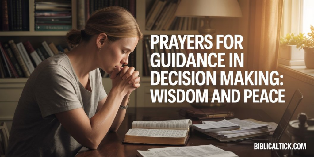 25 Prayers for Guidance in Decision Making: Wisdom and Peace