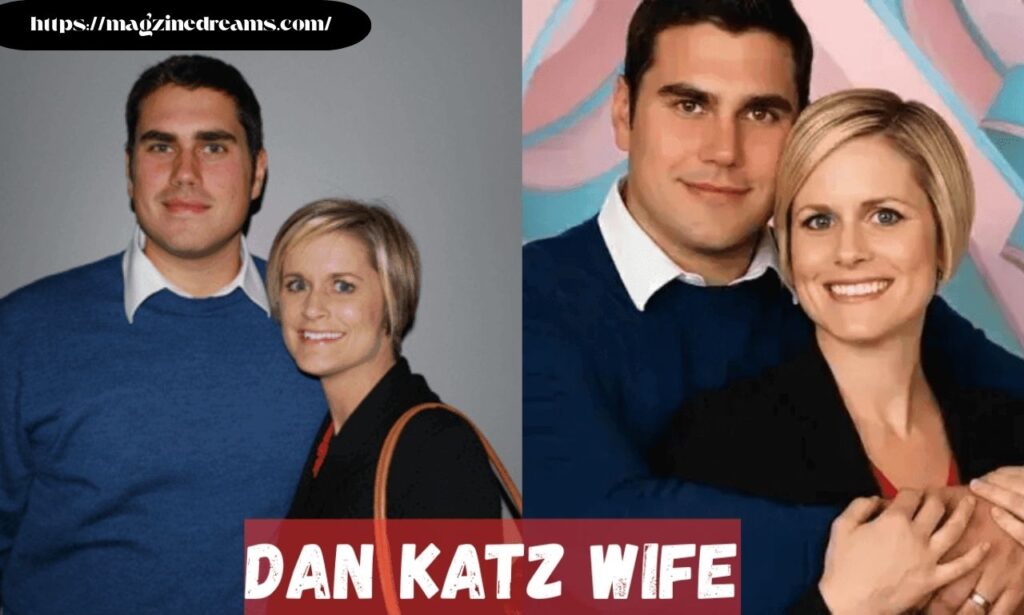 close photos of dan katz and his wife hugging each other