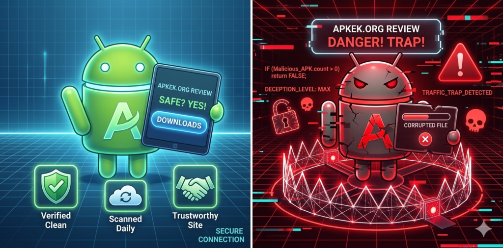 Apkek.org Review 2026: Is This APK Site Actually Safe, or Just Another Traffic Trap?