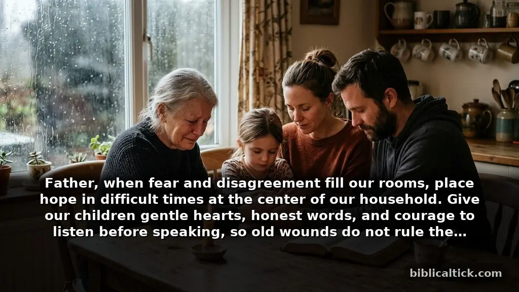 Hope in difficult times for your family: heartfelt prayers for loved ones