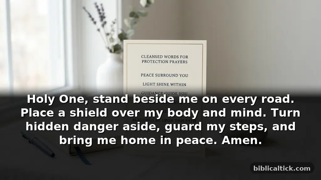 Short Cleaned Words for Protection Prayers