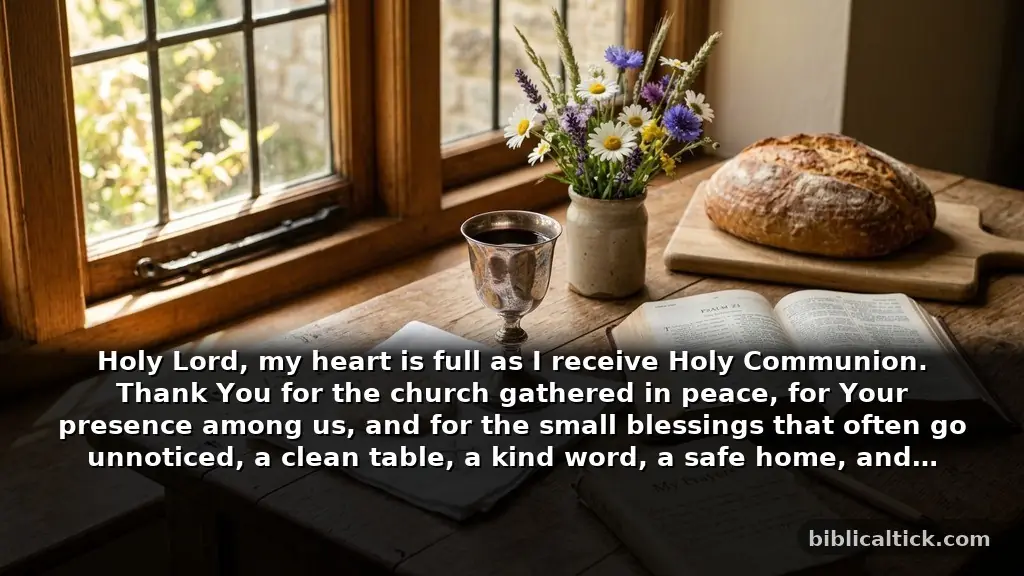 Gratitude Prayers for Holy Communion and Everyday Blessings