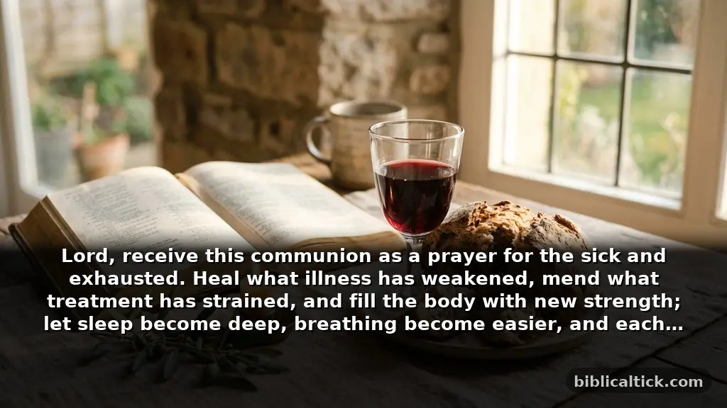 Healing Communion Prayers for Illness, Recovery, and Renewed Strength