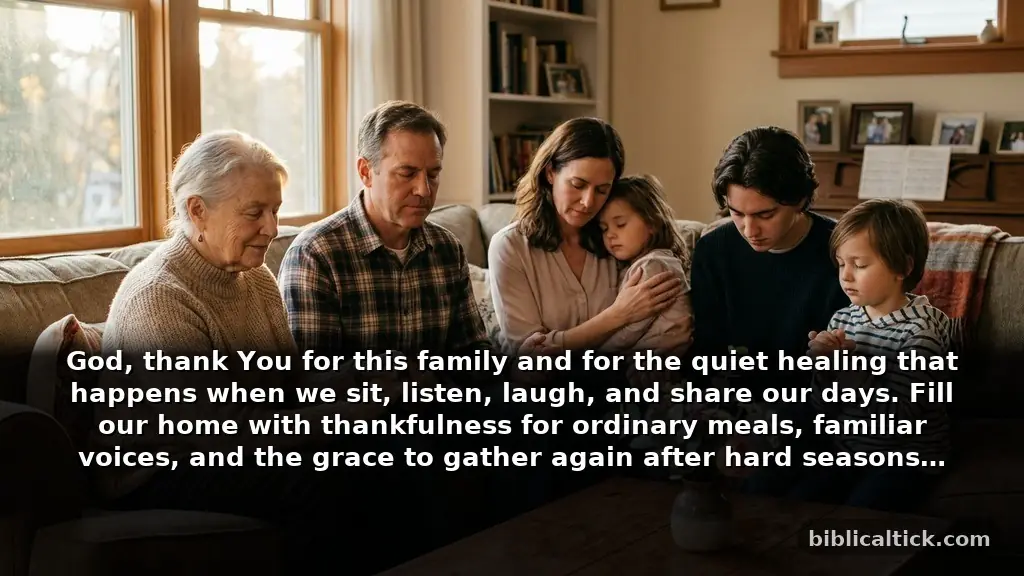 Heartfelt familyhealing prayers of gratitude for family